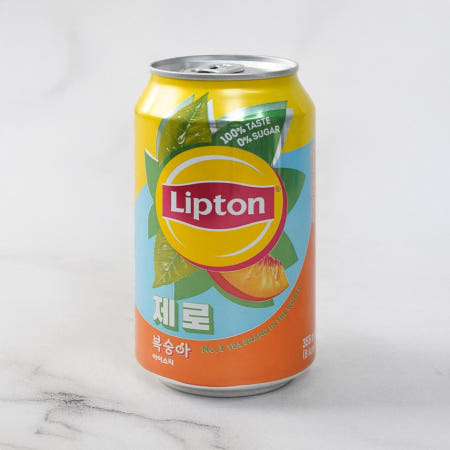 메가마트 롯데칠성 립톤 제로 아이스티 복숭아 355ml