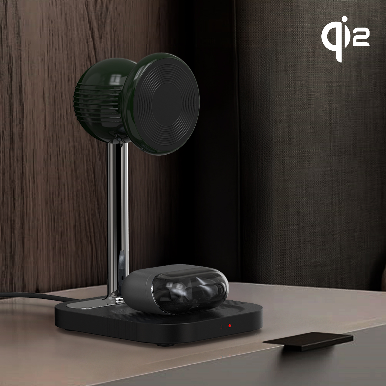 2in1 qi2 맥세이프 15W 아이폰 갤럭시 폴드 아이폰17 호환 고속 무선충전기 거치대