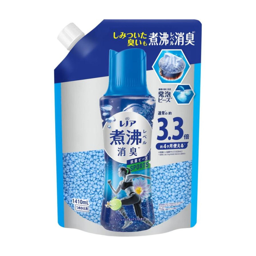 레노아 비즈 스포츠 쿨 리프레시 섬유유연제 시트러스향 리필 1410ml - 메인 이미지