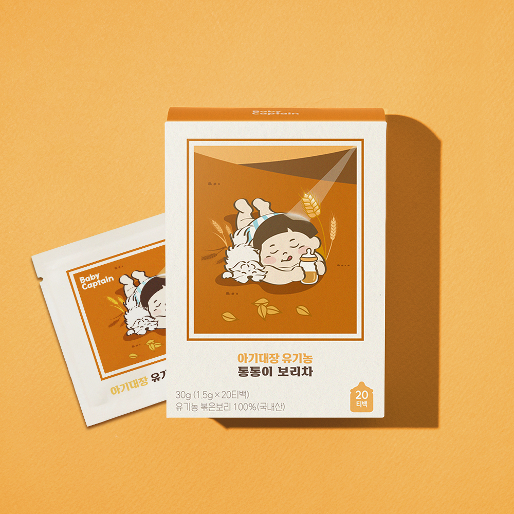 아기대장 유기농 국내산 아기차 20티백 보리, 1개 - 상세 이미지 3