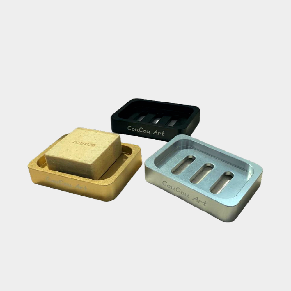 위씨 We.C 사각 비누 받침대 메탈 홀더 무타공 샴푸바 걸이 친환경 거치대