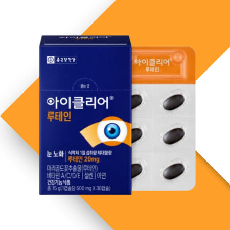 종근당 아이클리어 루테인 눈건강 차인표 30캡슐, 1개