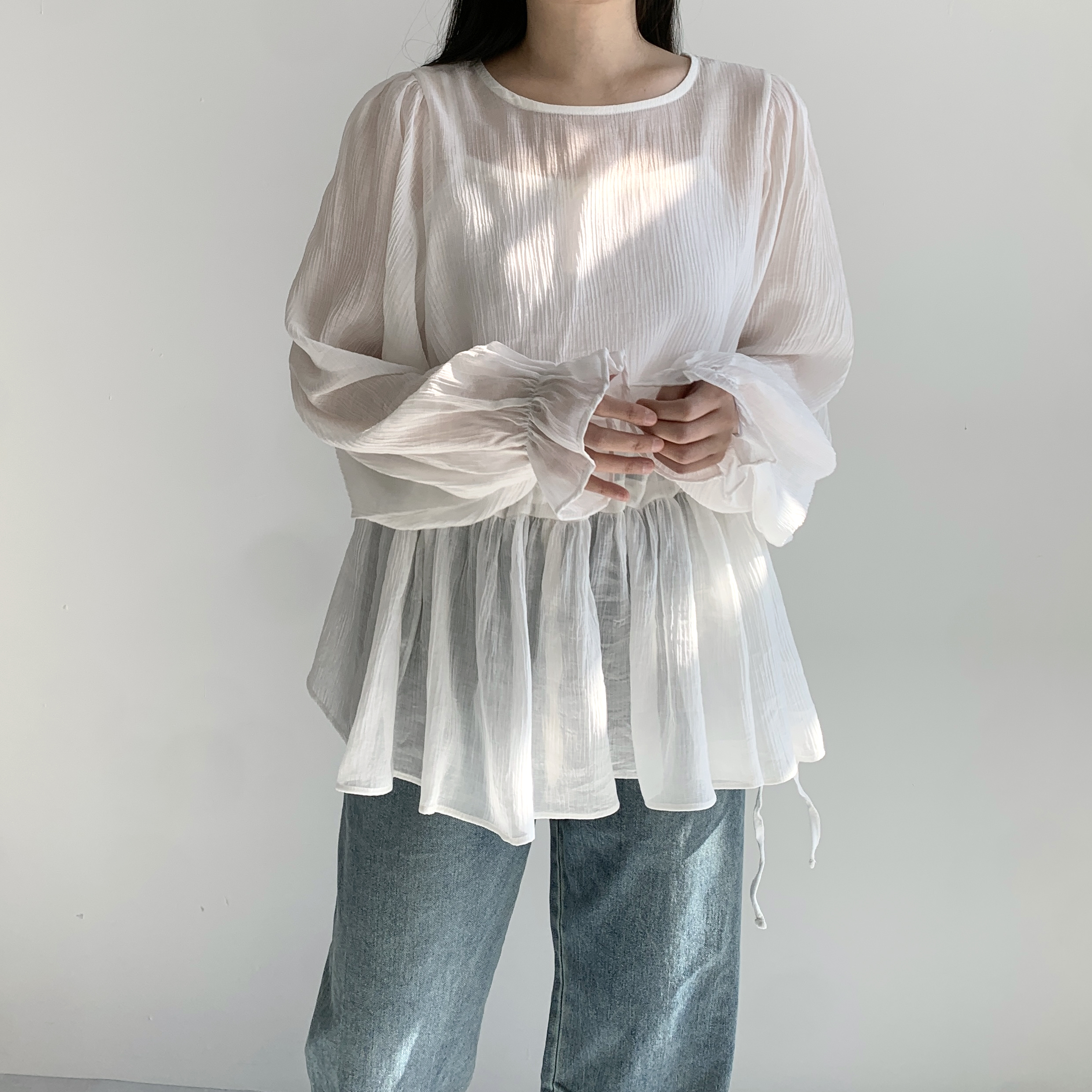 쉬폰블라우스 프릴블라우스 레이어드블라우스 이미지 7