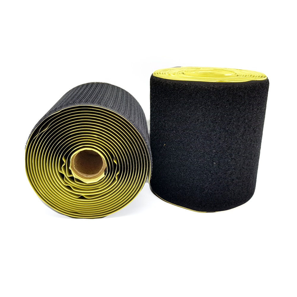 폭 11cm 넓은 대형 특수 초강력 접착 머쉬룸 벨크로찍찍이 양면접착테이프 검정색 1미터 제품 이미지