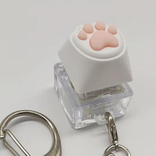 고양이 이모티콘 키링 키홀더 체인 열쇠고리 발 꾹부들 - 상세 이미지 2