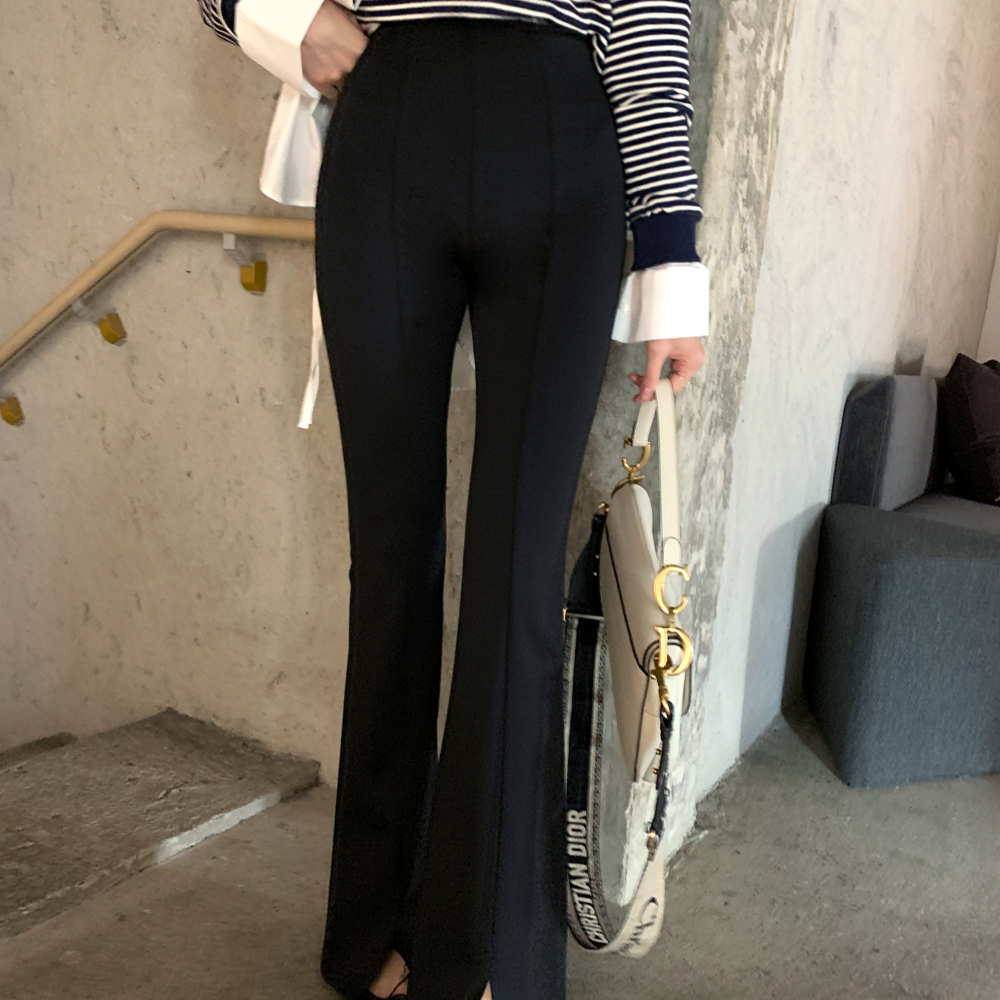 레이티아 밑단 컷팅 슬랙스 - 상세 이미지 2