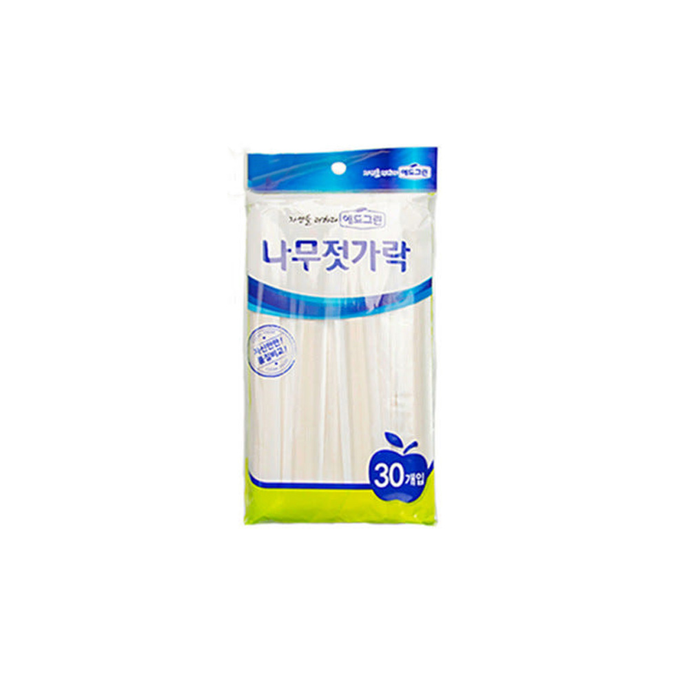 백양목 일회용 나무젓가락 업소용 개별포장 20cm, 30개입, 1개 - 상세 이미지 2