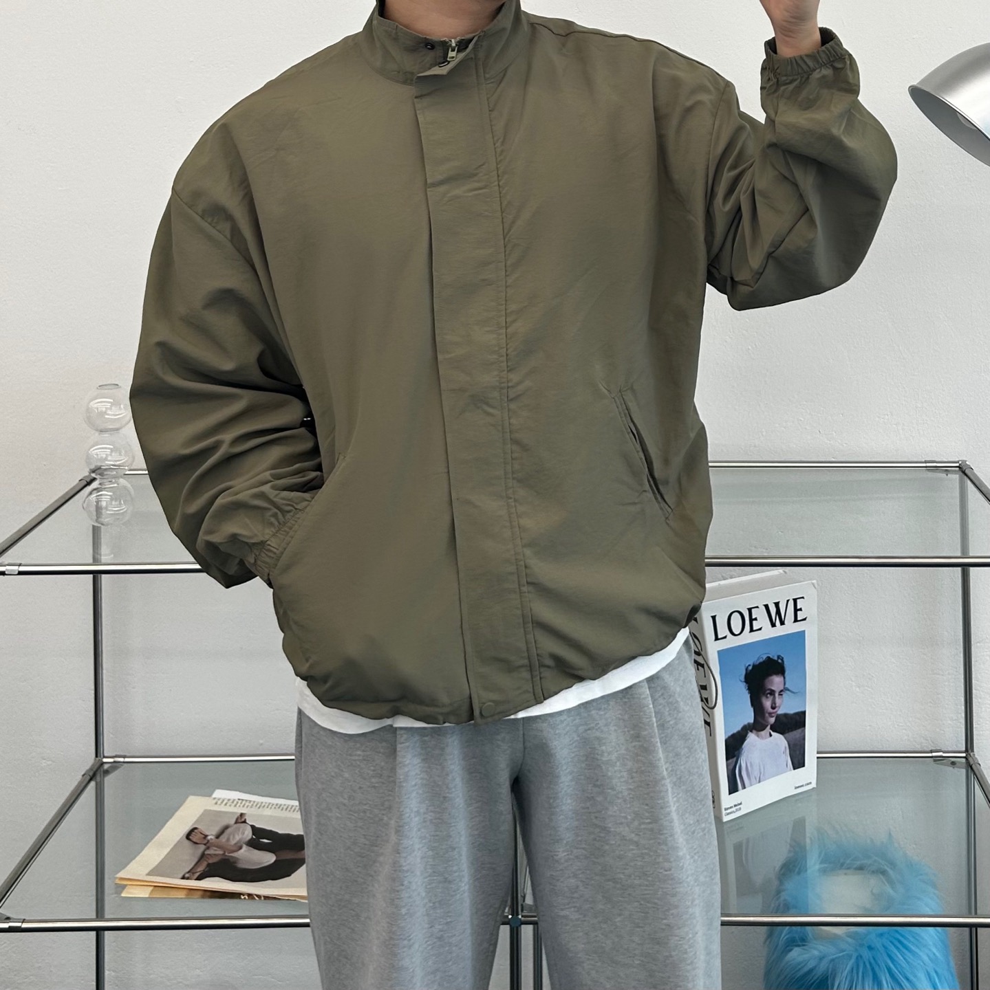 윈드브레이커자켓 남자바람막이 오버핏바람막이 - 상세 이미지 2