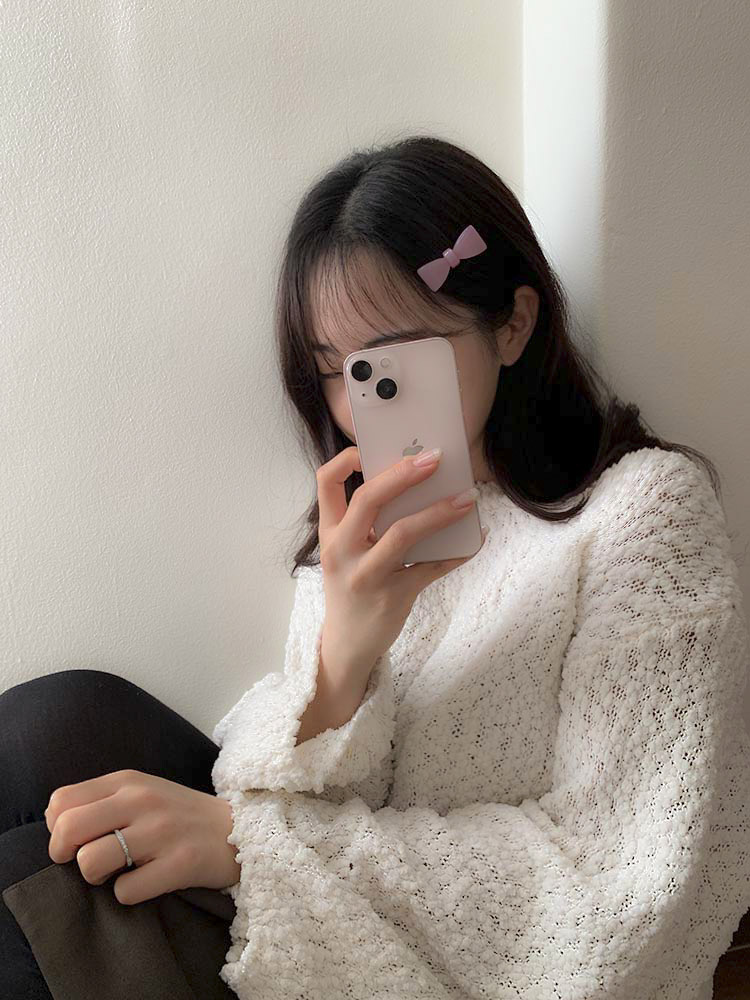 Barrette La France, 캔디 리본 헤어클립 컬러집게핀 프랑스핀 앞머리 옆머리 - 상세 이미지 3