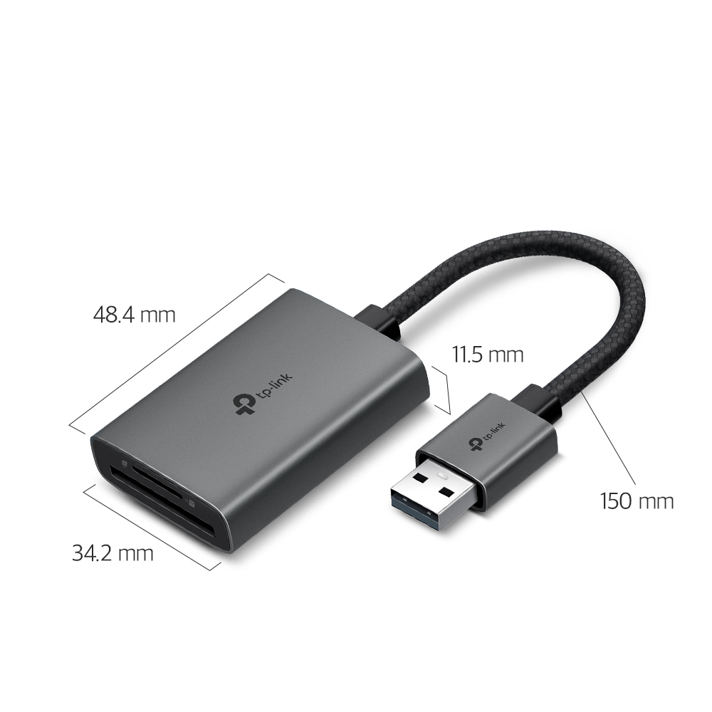 티피링크 UA430 카드리더기 USB-A SD카드 동시 읽기/쓰기 듀얼 UHS-I - 상세 이미지 3