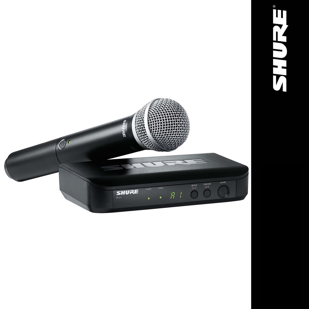 SHURE BLX24/PG58 슈어 무선마이크 무선핸드마이크 수신기 세트