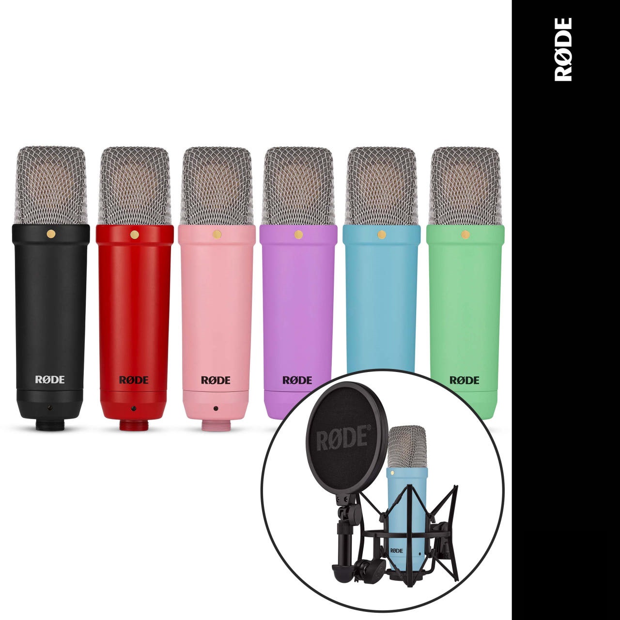 RODE NT1 Signature 로데 콘덴서 마이크 시그니처 컬러 보컬 악기 홈레코딩