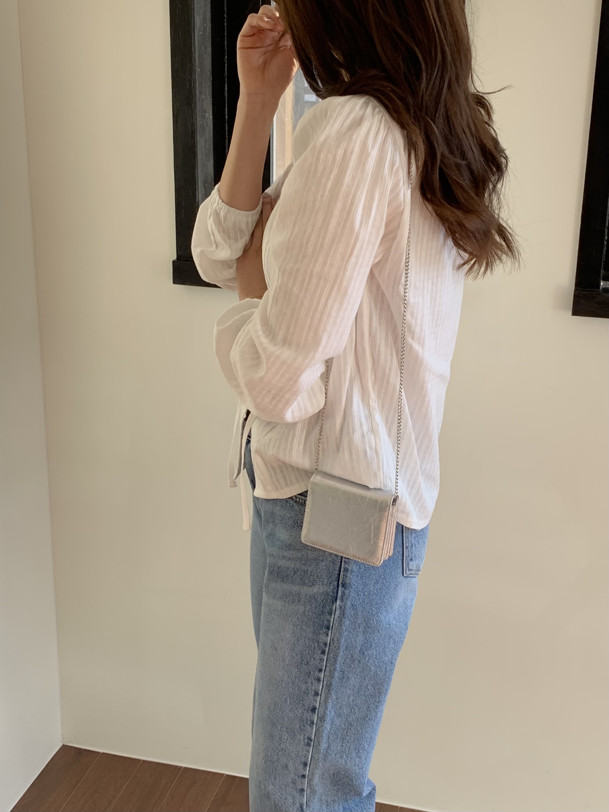 로우라이즈 세미와이드 봄 데님팬츠 M2661 2color (연청바지/ 데님바지/ 일자청바지/ 연청데님/ 중청데님/봄팬츠) 상세 이미지 12
