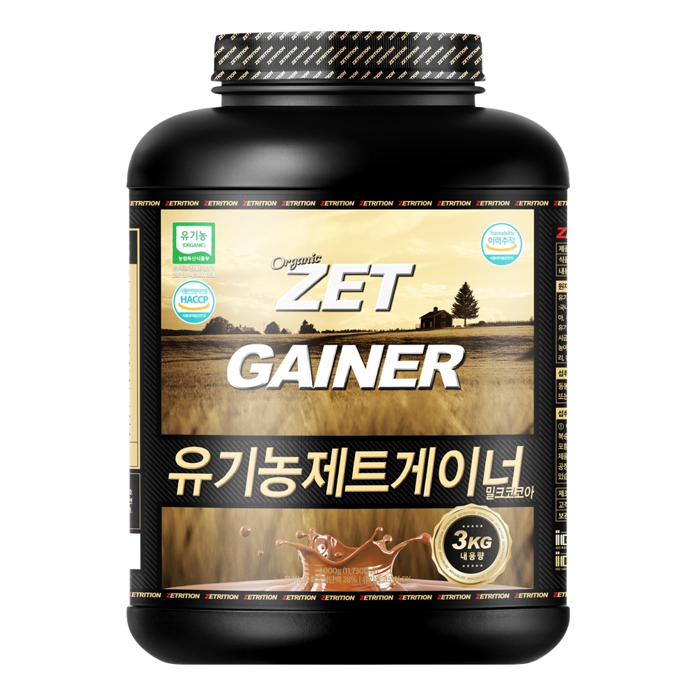 제트리션 유기농 제트게이너 3kg 오가닉 탄수화물 단백질 게이너 - 상세 이미지 3