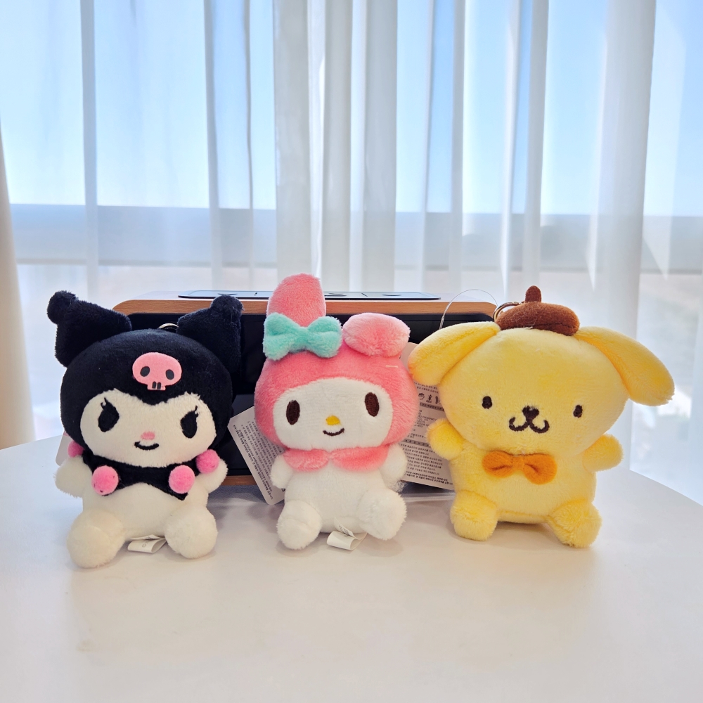 산리오 키링 쿠로미키링 폼폼푸린키링 마이멜로디키링 인형 가방고리 - 상세 이미지 4