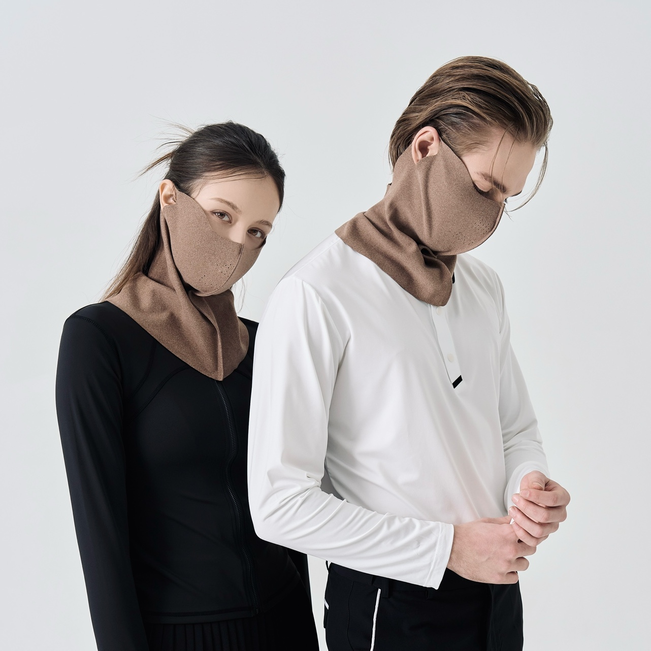 베일리화이트 겨울 방한 골프 마스크 자전거 러닝 라이딩 등산 운동 오토바이 안면 넥워머