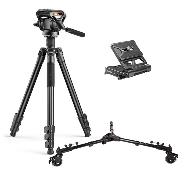 DSLR 카메라 모노포드 삼각대 트라이포트 코만 KX3939PLUS Q6 영상촬영장비 DF02 세트