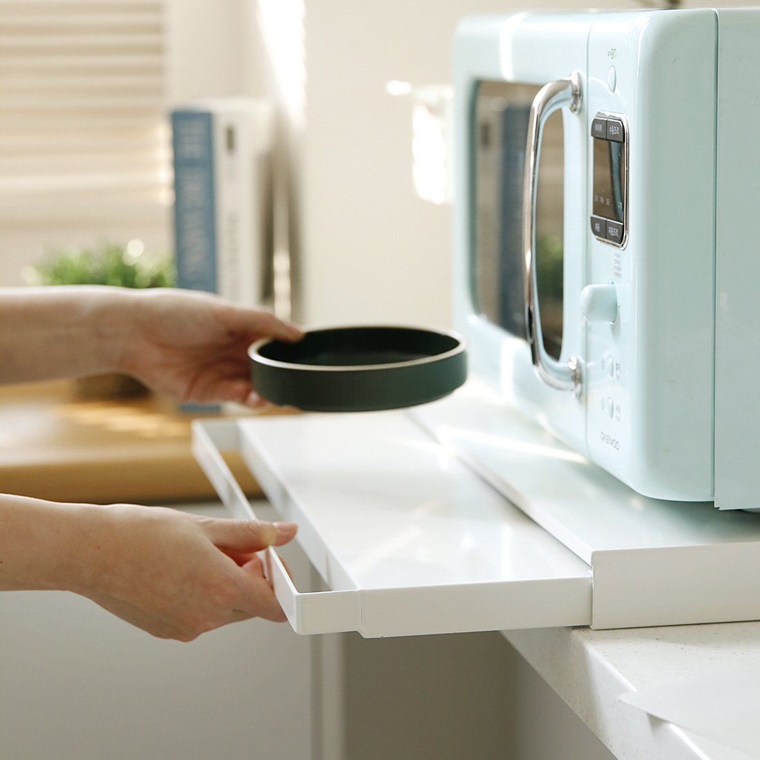 홈카페 꾸미기 슬라이딩 장 홈바장 커피머신 선반 정수기 받침대 다이 렌지대