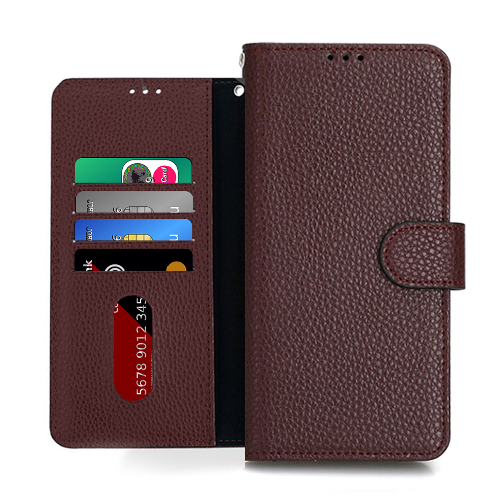 HESH 천연소가죽 다이어리 지갑 케이스 버건디, 갤럭시노트20 울트라