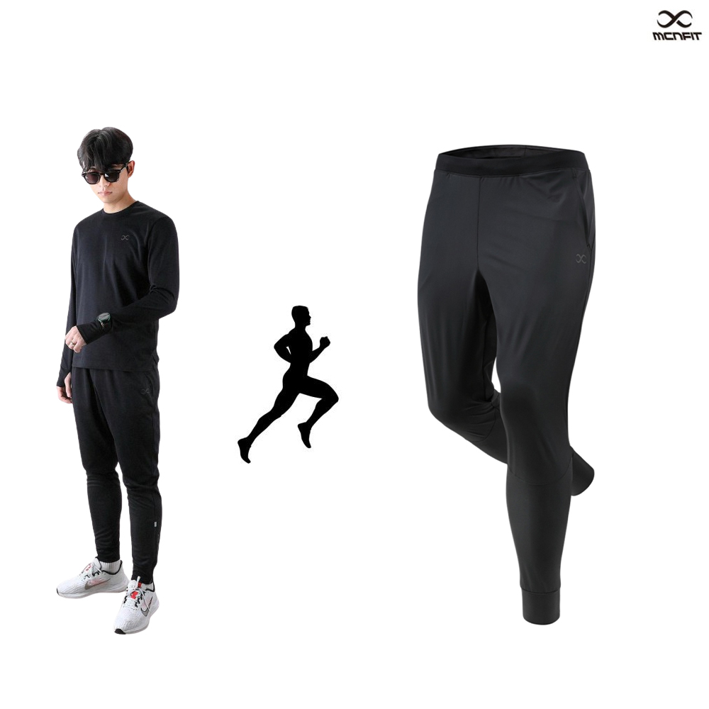 MCN 러닝 조거핏 레깅스 팬츠 런어택 트레이닝 바지 - 메인 이미지