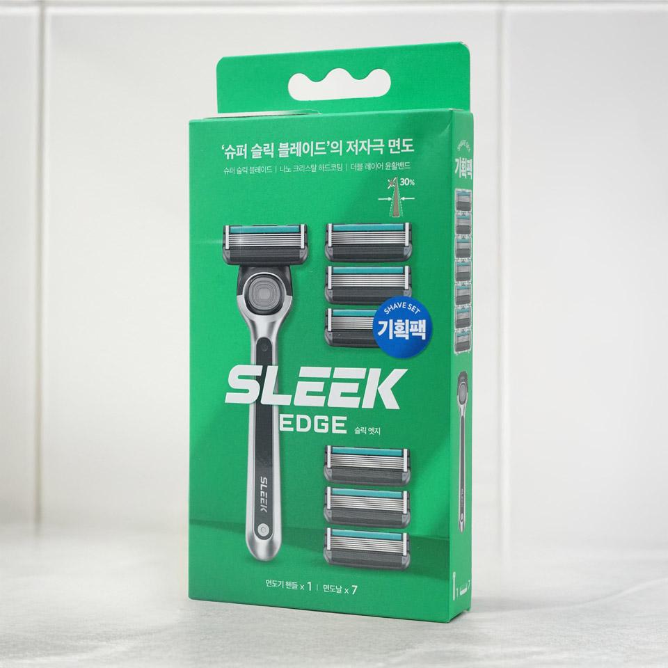 메가마트 도루코 슬릭 엣지 면도기 기획세트 1호 면도기+면도날7입 - 상세 이미지 2