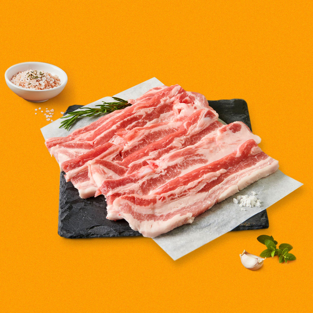 설렘한입 녹차먹인 한돈 삼겹살 1kg 오겹살 목살 캠핑 갈비 항정 가브리살 수육용 통삼겹