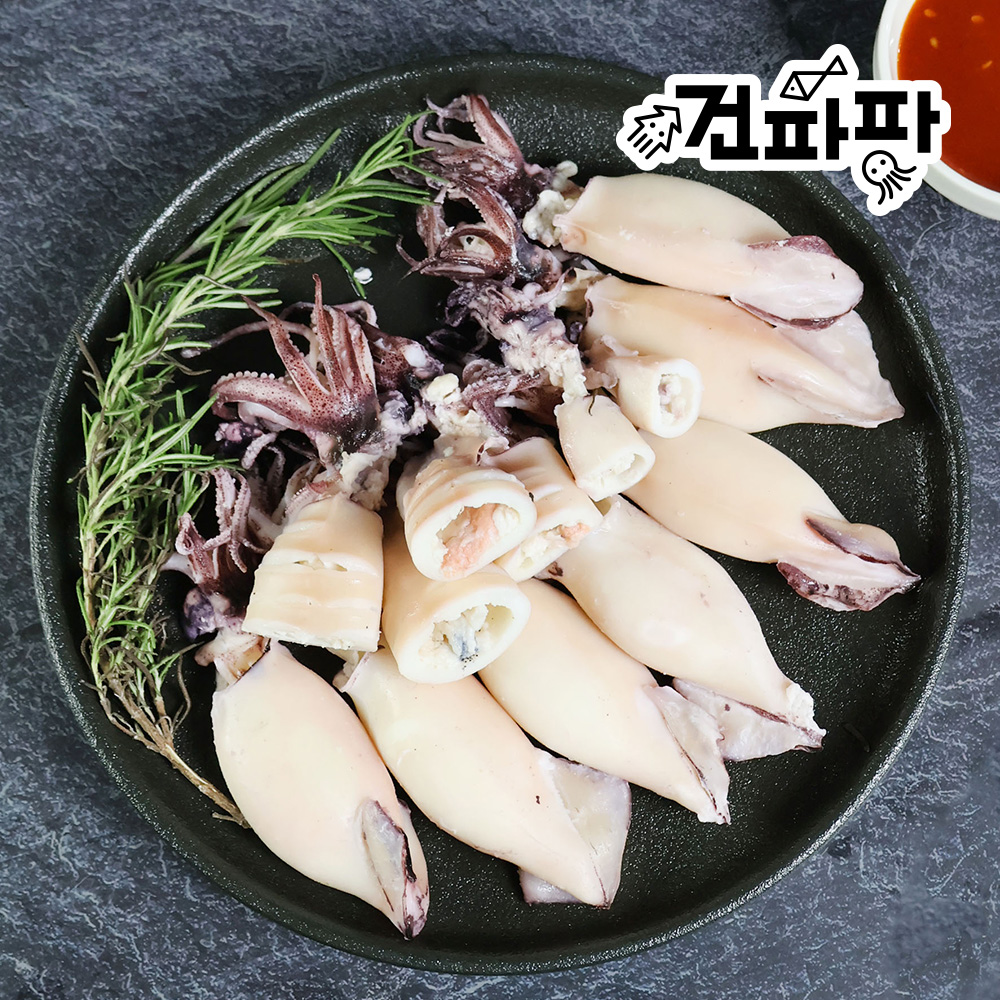 내장가득 통찜용 선동 손질 총알 한치 500g 1팩