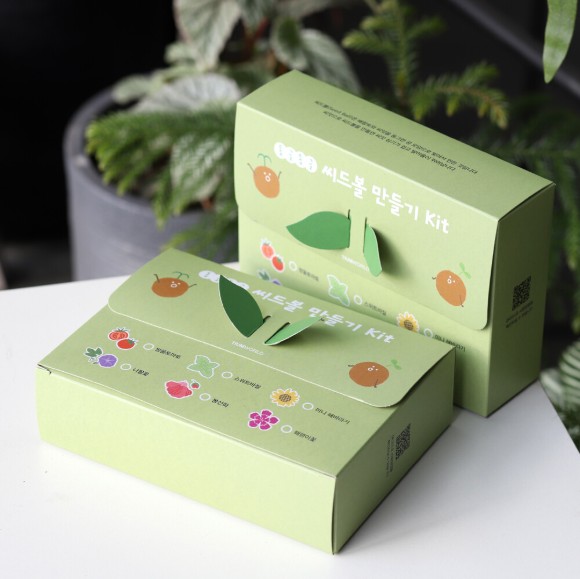 씨드볼만들기 kit 방울토마토 스위트바질 미니해바라기 나팔꽃 봉선화 패랭이꽃 새싹 키트 - 상품 이미지
