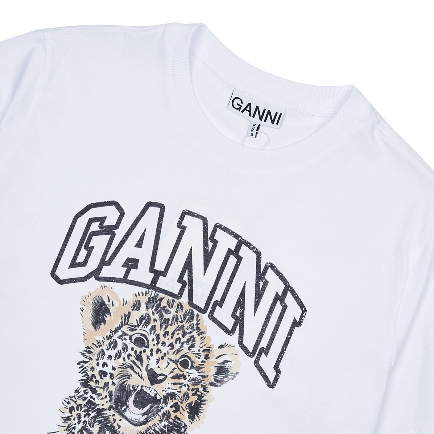 가니 반팔 반팔티 GANNI 베어 레오파드 레몬 릴렉스핏 슬림 이미지 8