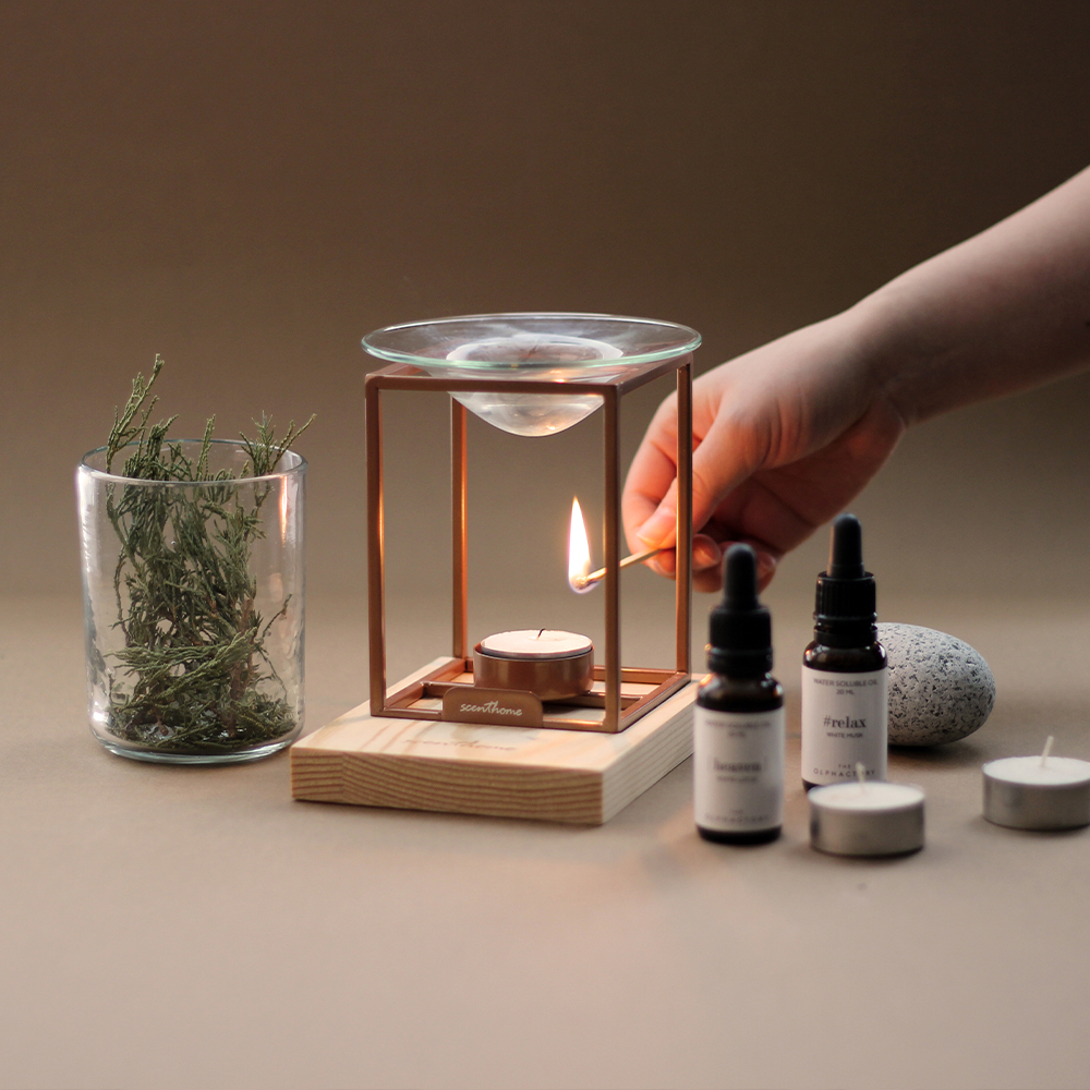 올팩토리 워터 솔류블 오일 20ml + 버너 세트 워머 램프 에센셜오일