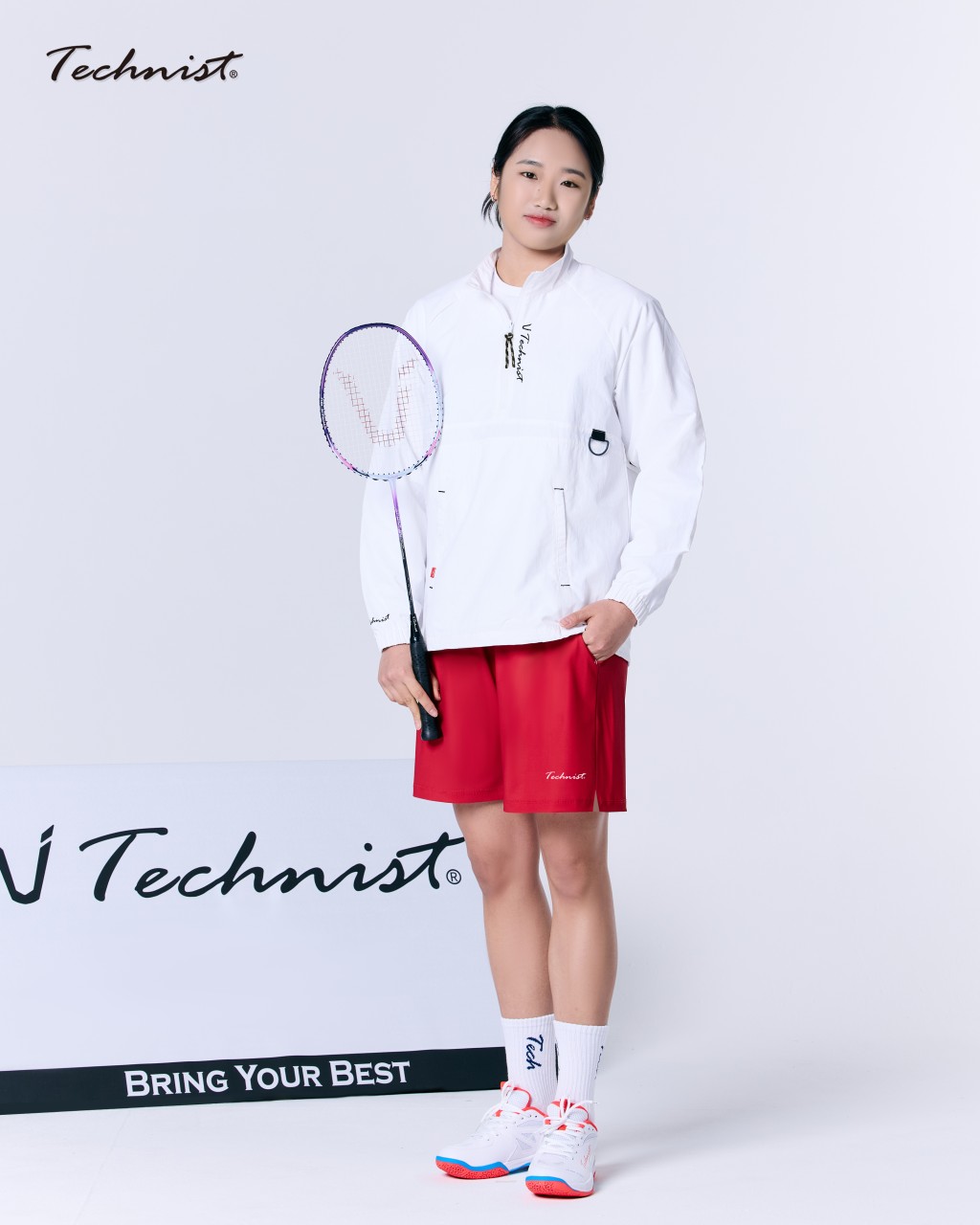 테크니스트 TNJ6556 여성 남성 아노락 자켓 배드민턴 탁구 스쿼시 스포츠의류 - 상품 이미지