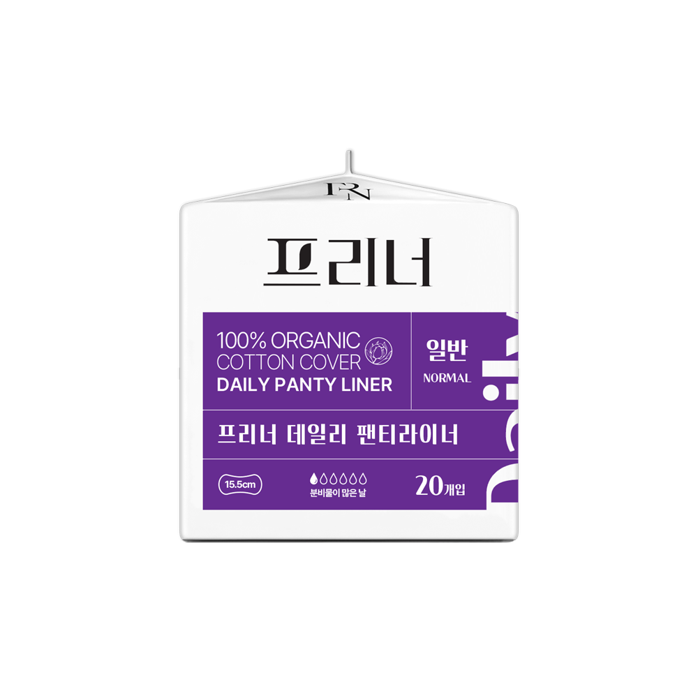 프리너 데일리 팬티라이너 일반 유기농 생리대 3팩 - 상세 이미지 4
