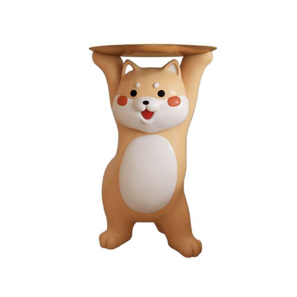 소파 사이드 테이블 쟁반 캐릭터 시바견 트레이 거실 - 상품 이미지