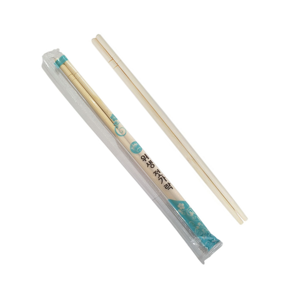 고급 일회용 대나무 젓가락 업소용 나무 젓가락 개별포장 20cm, 100개입, 1개
