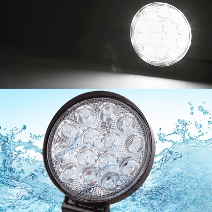 42W LED 써치라이트 선박용 차량용 서치라이트 원형 DC 12V 24V - 상품 이미지