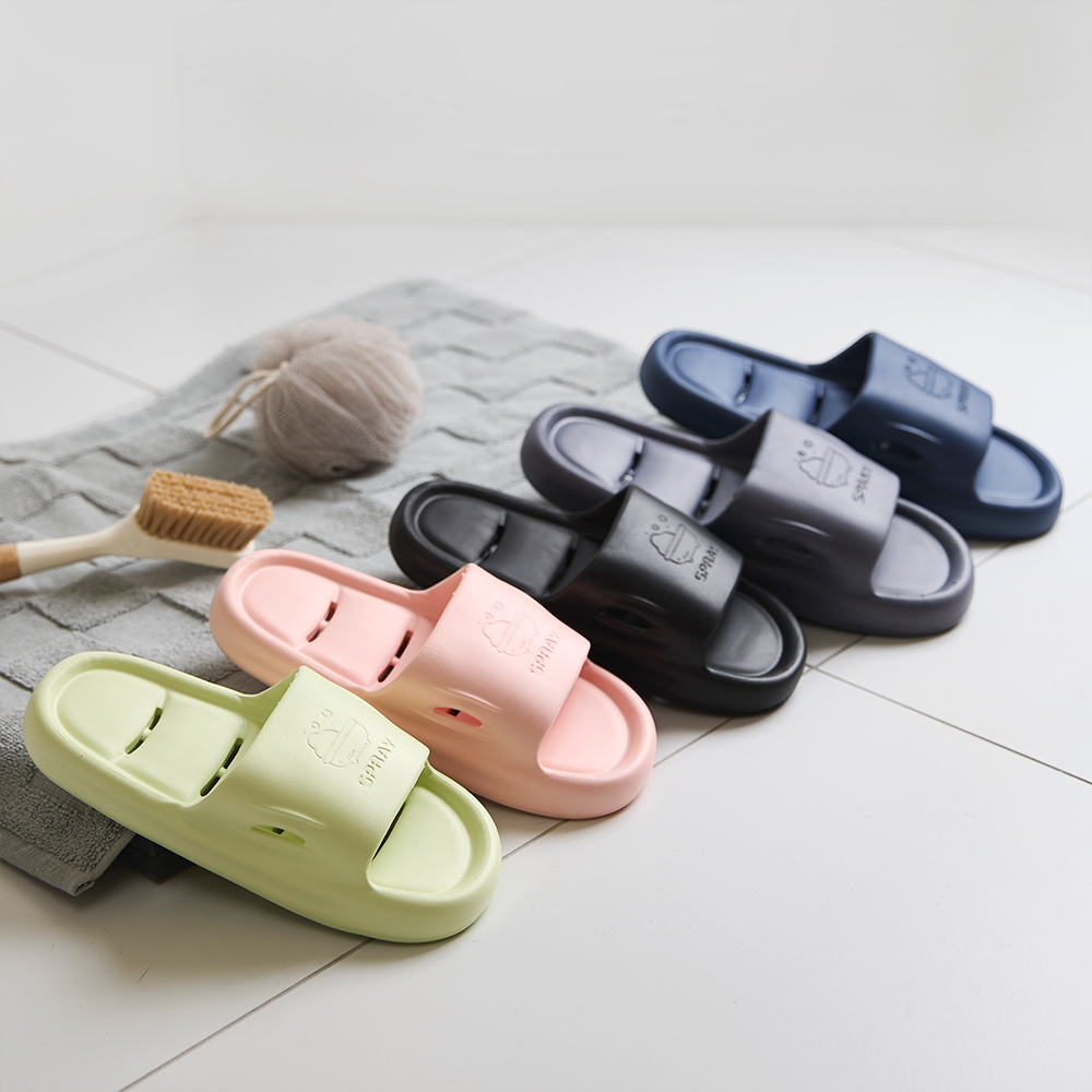 크린리빙 말랑 버블 욕실화 물빠짐 미끄럼 방지 화장실 사무실 슬리퍼 5color