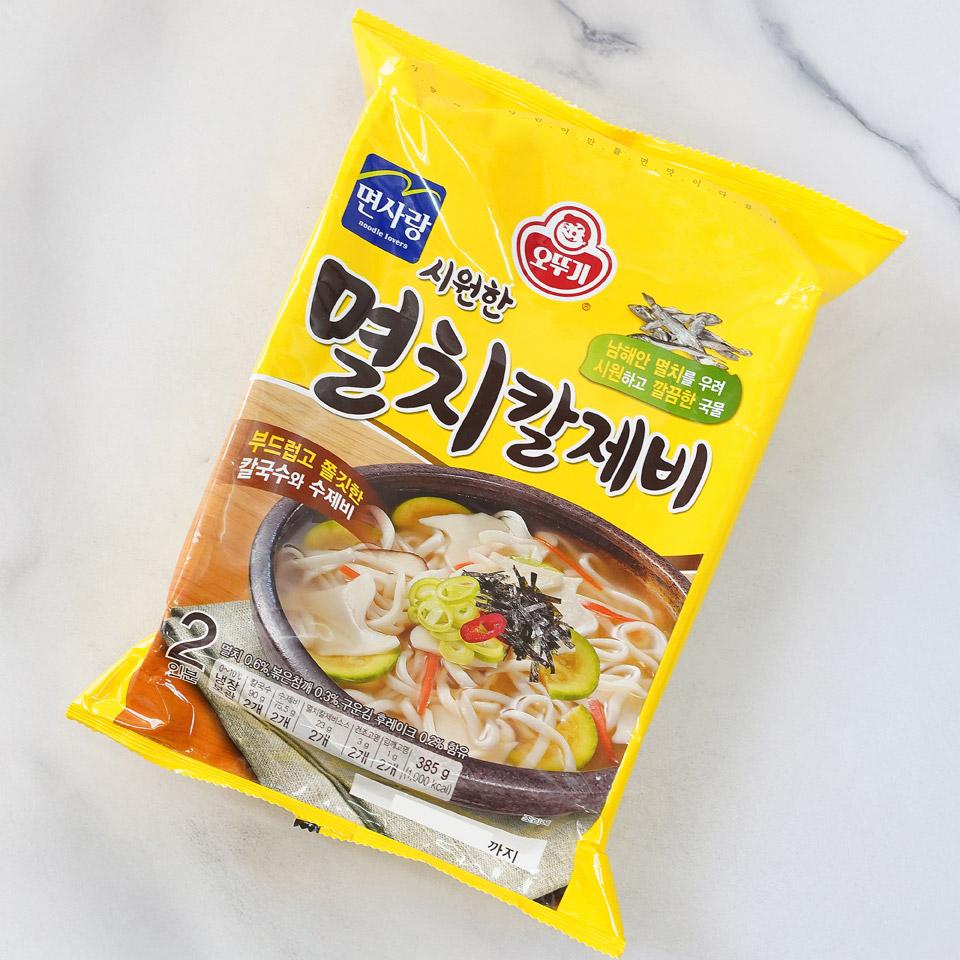 메가마트 오뚜기 시원한 멸치칼제비 2인 385G - 상세 이미지 2