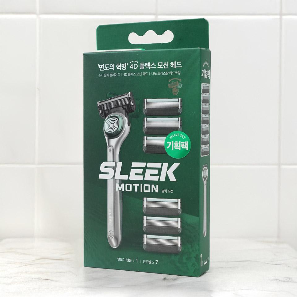메가마트 도루코 슬릭 모션 면도기 기획세트 1호 면도기+면도날7입 - 상세 이미지 2