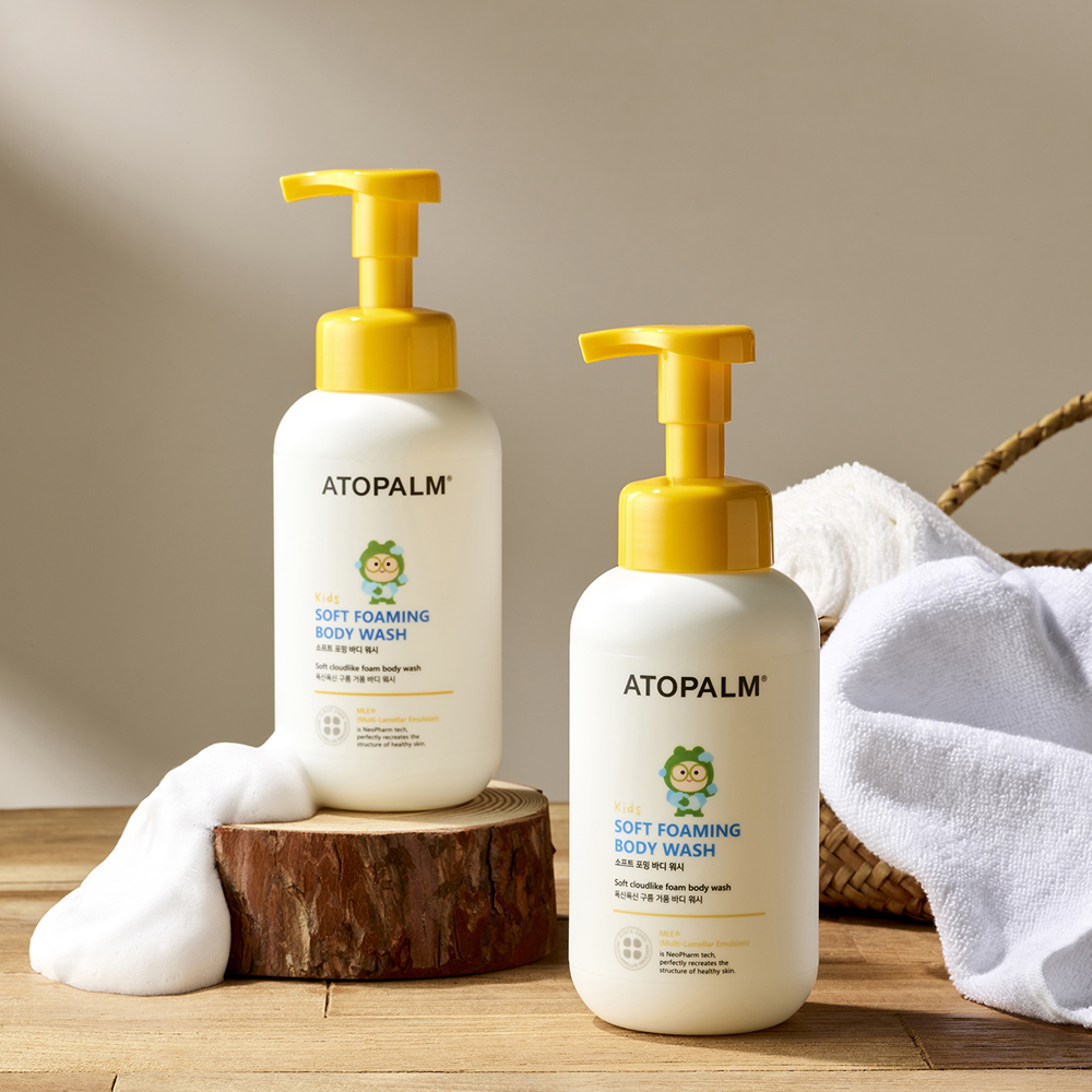 1+1 아토팜 키즈 어린이 바디워시 초등학생 약산성 구름 거품타입
