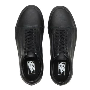 반스 VANS 올드스쿨 가죽 레더 스니커즈 VN0003Z6L3A 블랙 - 상품 이미지