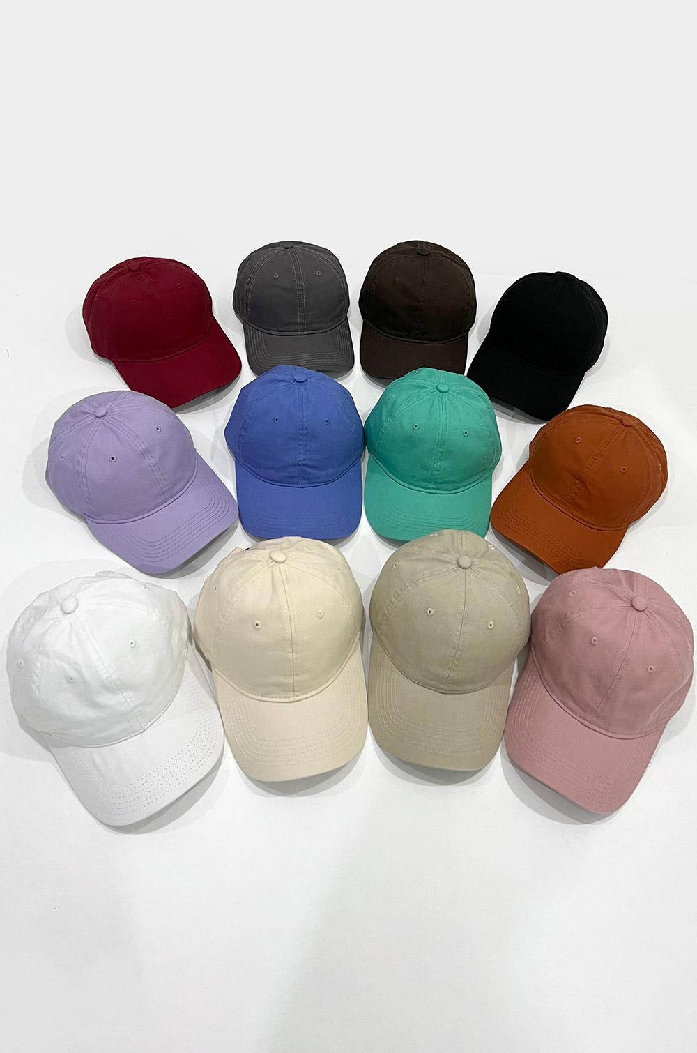 동대문모자 무지 볼캡 야구 모자 12color - 상품 이미지