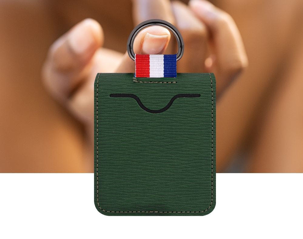 카드 수납 힌지보호 링 풀커버 케이스 레드, 갤럭시Z 플립1 - 상세 이미지 4