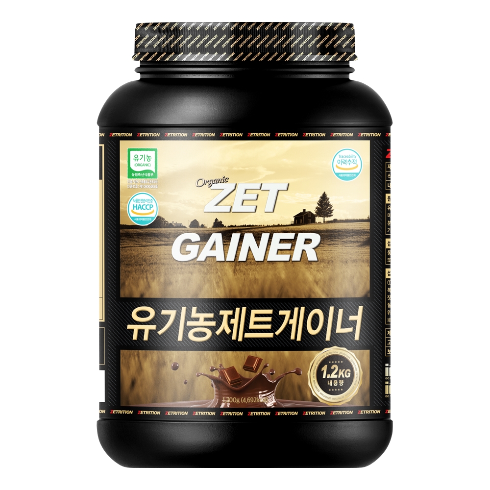 제트리션 유기농 제트게이너 1.2kg 오가닉 탄수화물 단백질 게이너 - 상품 이미지