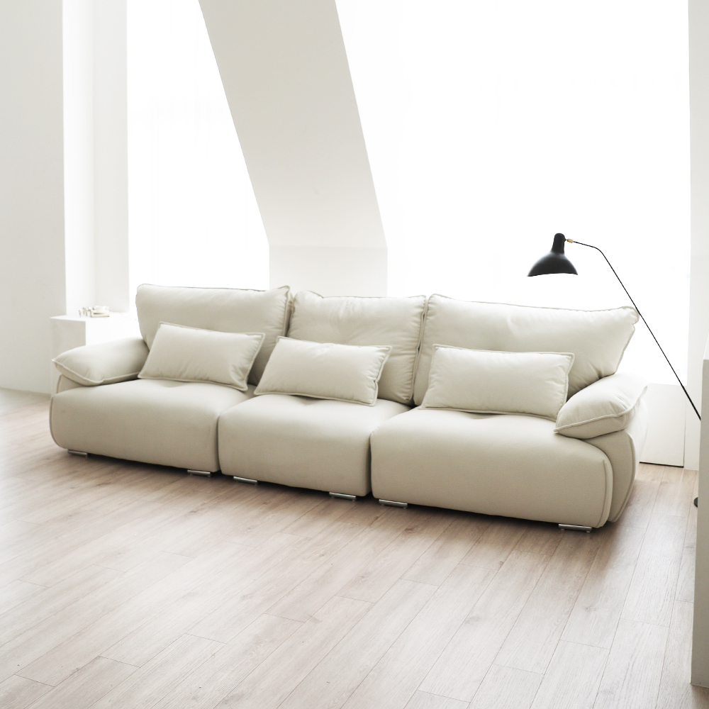 비알프렌드 포구미 신소재 생활방수 린코튼 풀커버 패브릭 소파 (3인/4인) 가로형/코너형