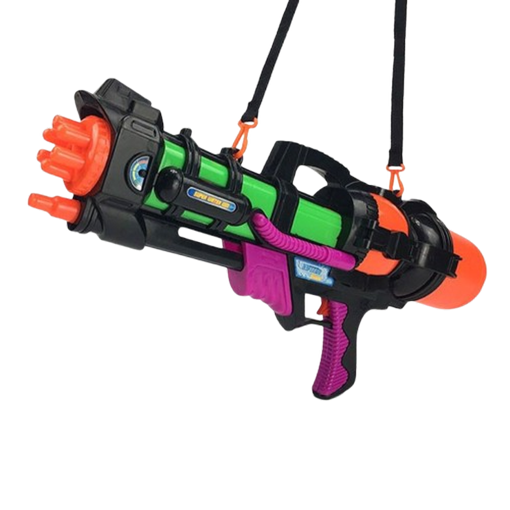 사정거리긴 기관물총 공기압축 대용량물총 대형 크로스 어깨끈