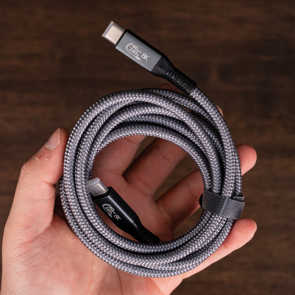 초고속 C to C 타입 카메라 전용 충전 케이블 8K 240W USB4 데이터 케이블 - 상세 이미지 3