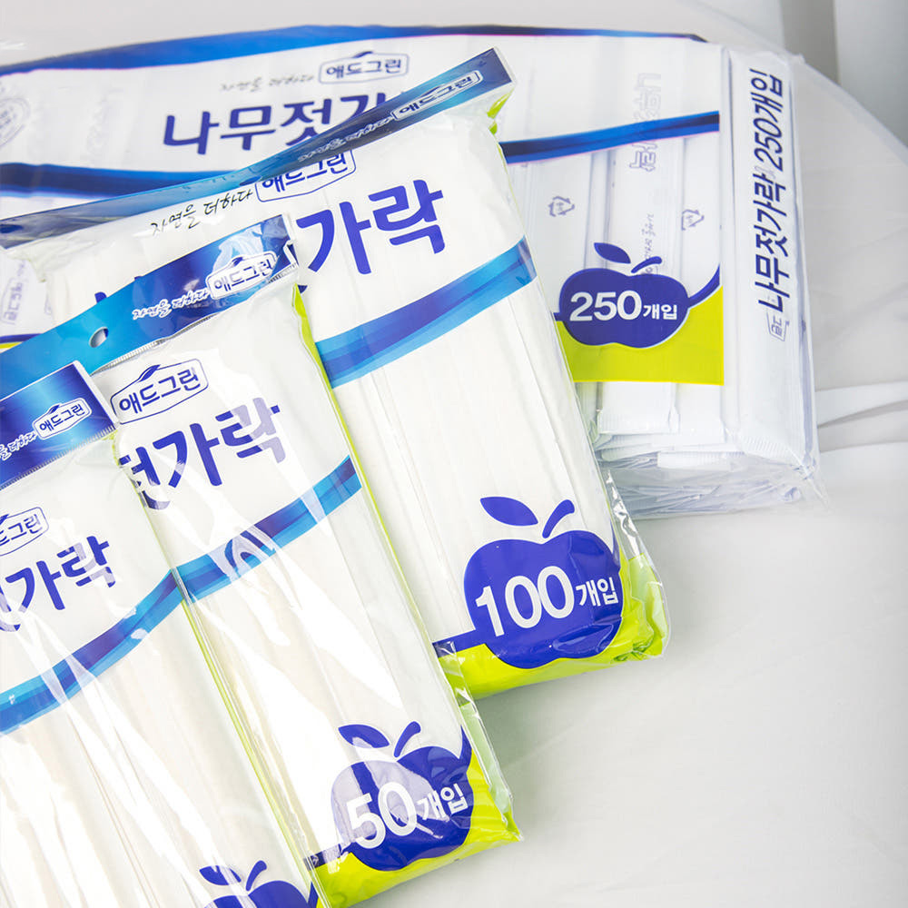 백양목 일회용 나무젓가락 업소용 개별포장 20cm, 30개입, 1개 - 상세 이미지 3