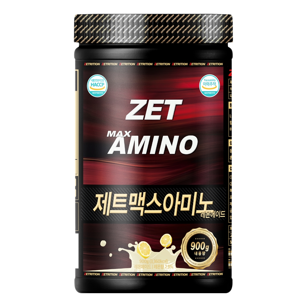 제트리션 제트맥스아미노 900g 레몬 고함량 12800mg 필수 아미노산 - 메인 이미지