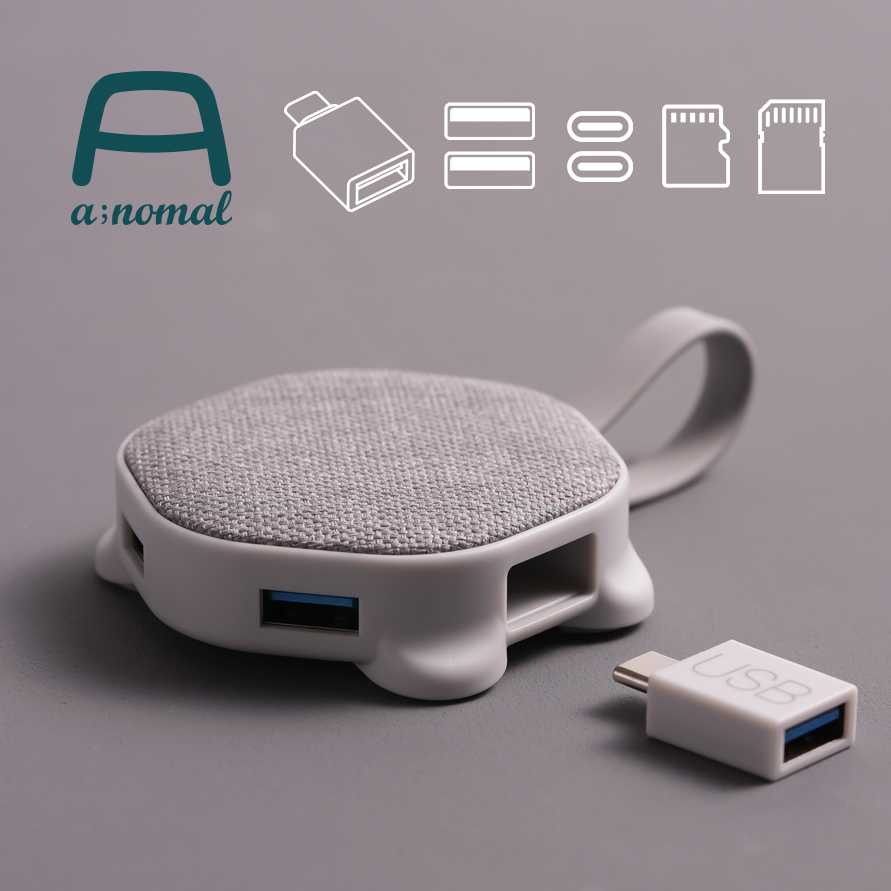 에이노말 7in1 USB-C USB-A타입 멀티허브 듀얼커넥터 마이크로 SD 맥북 갤럭시북 아이패드 노트북 호환