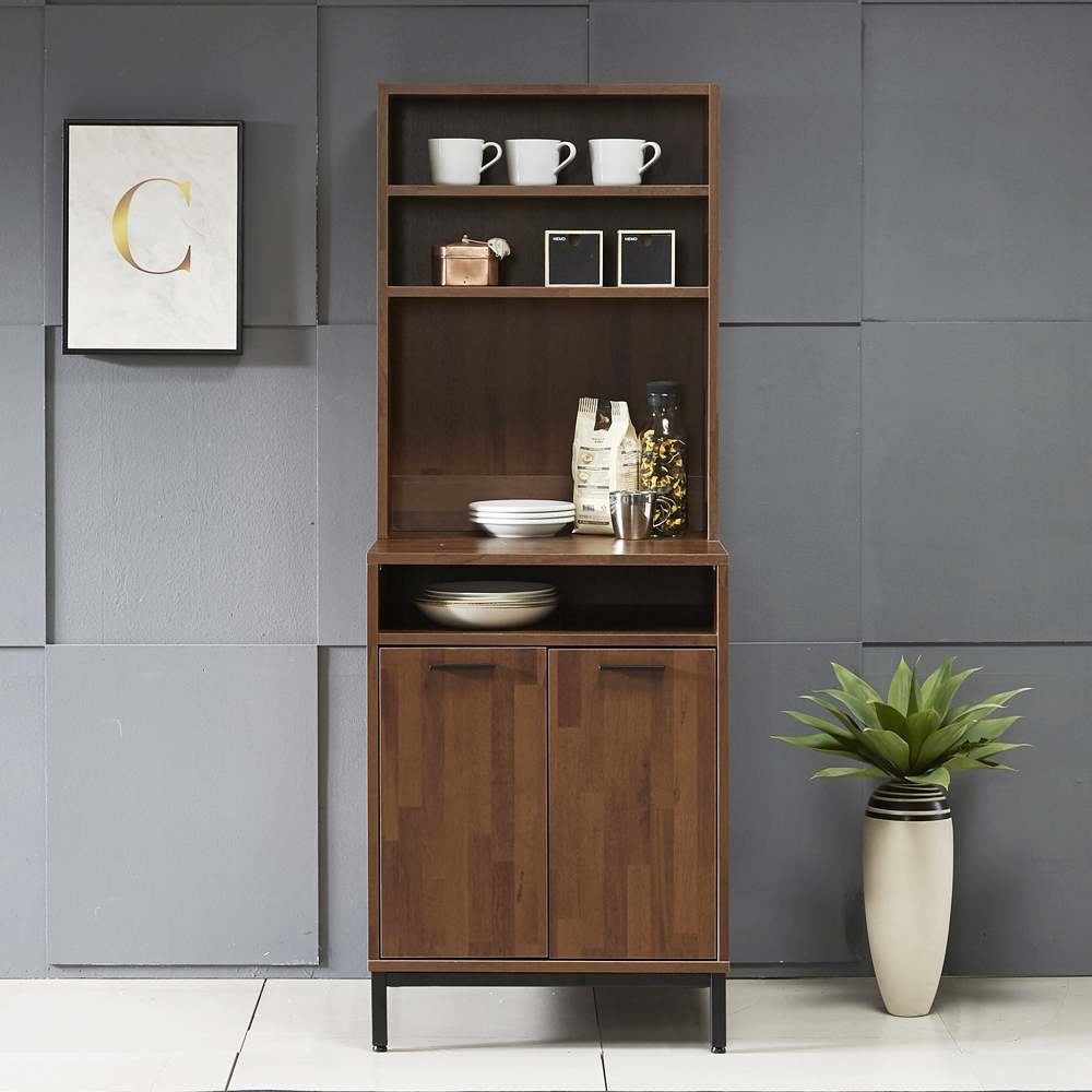 몬드 홈카페장 냉장고옆 식탁장 그릇장식장 커피머신선반 탕비실 600x550x1635mm, 6단, 멀바우